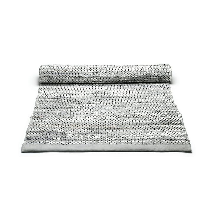 Leather måtte 60x90 cm, light grey (lysegrå) Rug Solid