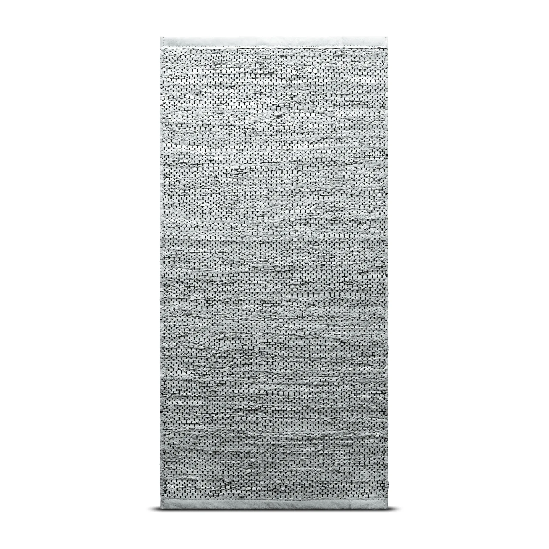 Leather måtte 65x135 cm, light grey (lysegrå) Rug Solid