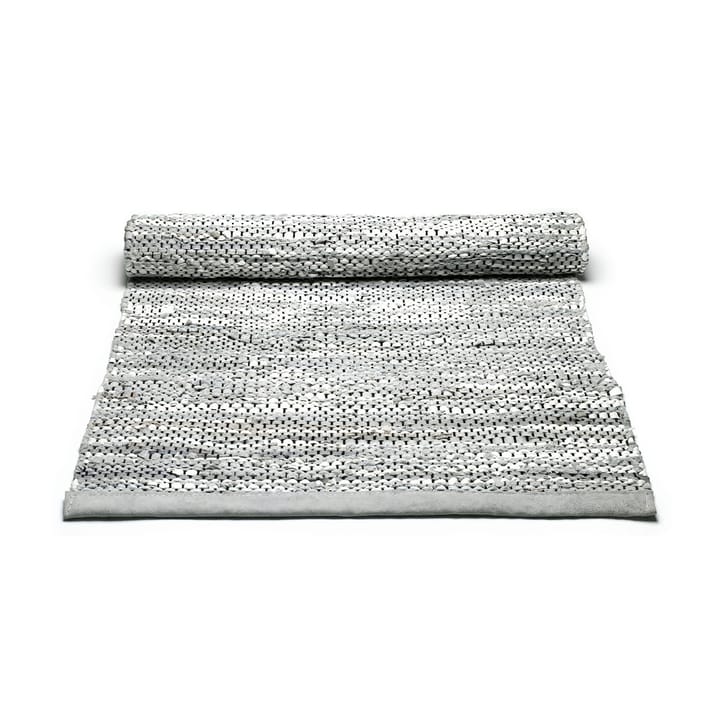 Leather måtte 65x135 cm, light grey (lysegrå) Rug Solid