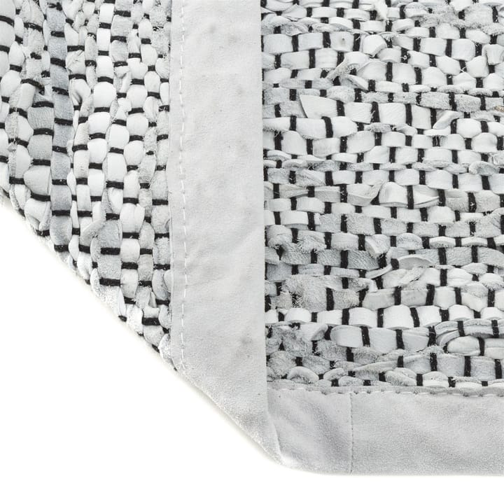 Leather måtte 65x135 cm, light grey (lysegrå) Rug Solid