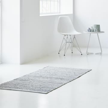 Leather måtte 65x135 cm - light grey (lysegrå) - Rug Solid