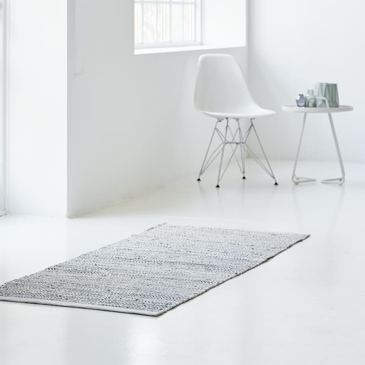 Leather måtte 65x135 cm, light grey (lysegrå) Rug Solid