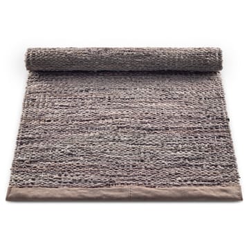 Leather måtte 65x135 cm - Wood (brun) - Rug Solid