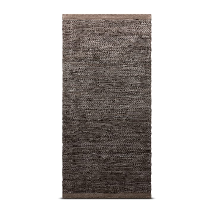 Leather måtte 65x135 cm - Wood (brun) - Rug Solid