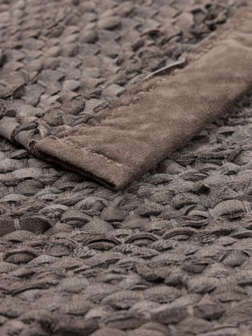 Leather måtte 65x135 cm - Wood (brun) - Rug Solid