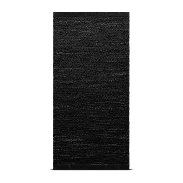 Leather måtte 75x200 cm - black (sort) - Rug Solid