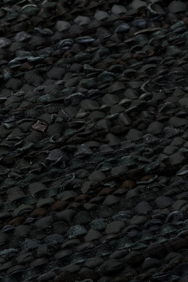 Leather måtte 75x200 cm, black (sort) Rug Solid