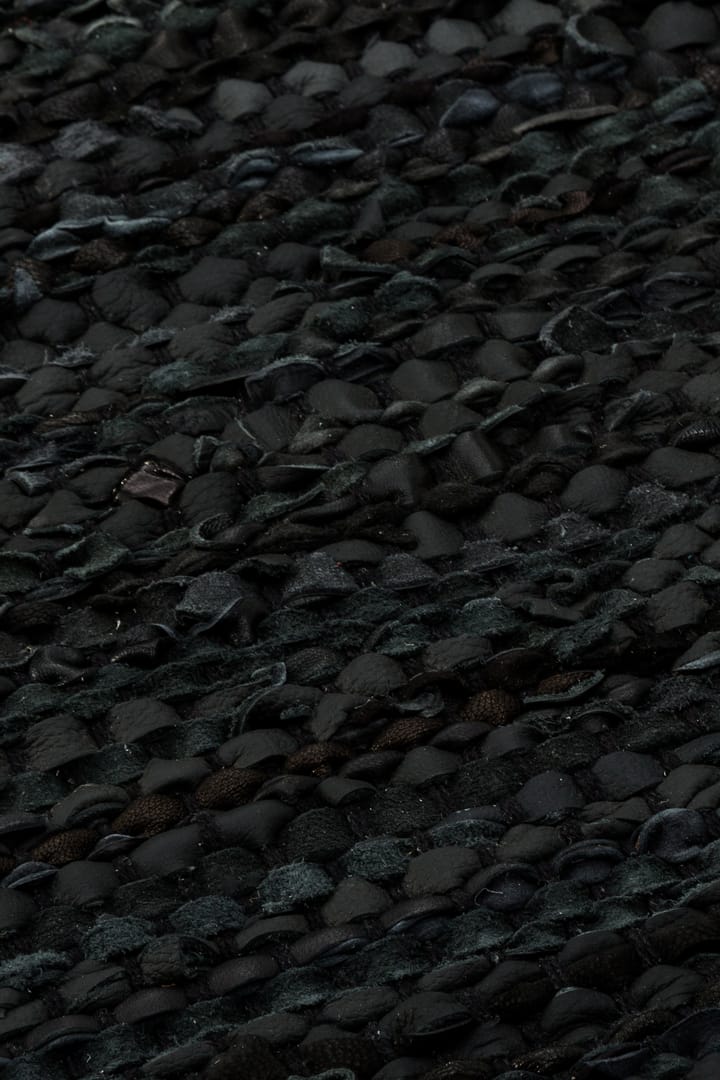 Leather måtte 75x200 cm - black (sort) - Rug Solid