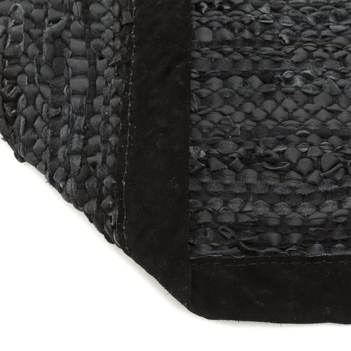 Leather måtte 75x200 cm, black (sort) Rug Solid