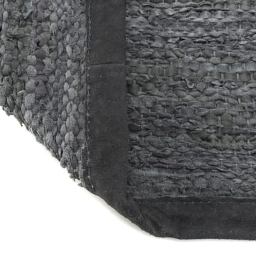 Leather måtte 75x200 cm - dark grey (mørkegrå) - Rug Solid
