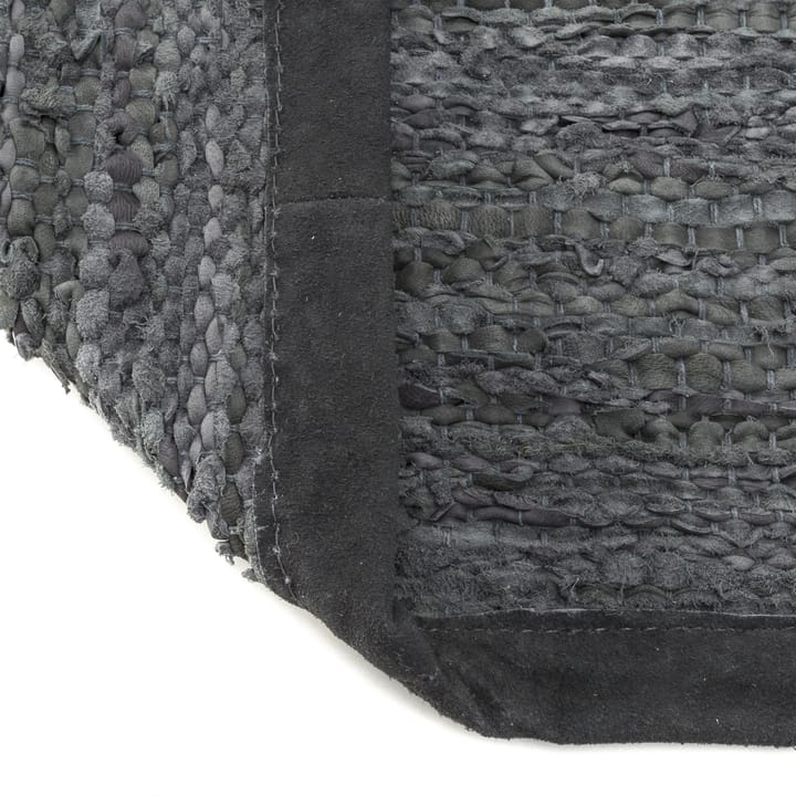 Leather måtte 75x200 cm, dark grey (mørkegrå) Rug Solid
