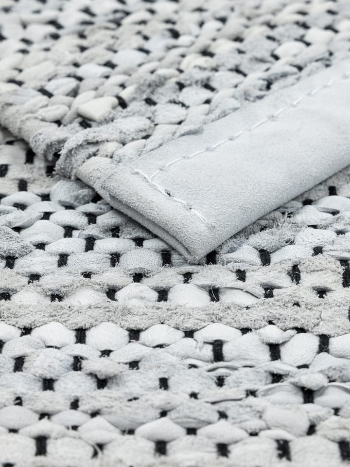 Leather måtte 75x200 cm, light grey (lysegrå) Rug Solid