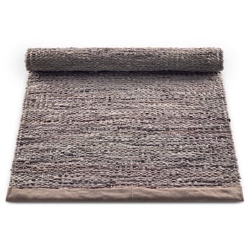 Leather måtte 75x200 cm - Wood (brun) - Rug Solid