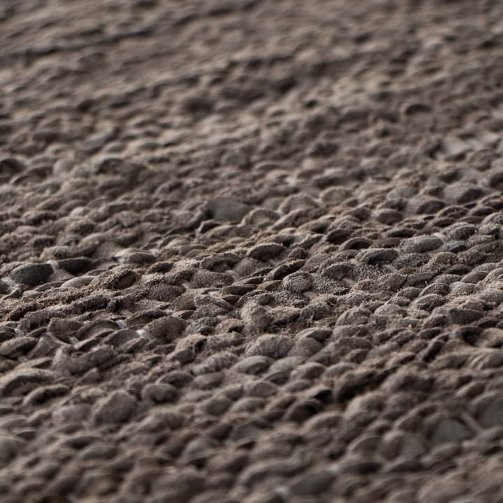 Leather måtte 75x200 cm, Wood (brun) Rug Solid