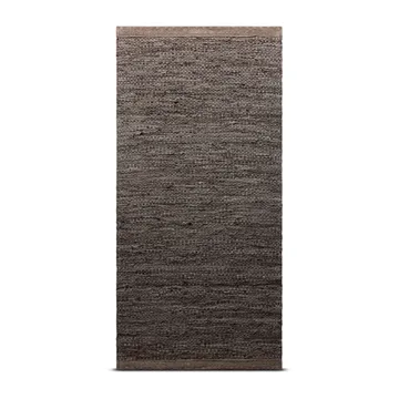 Leather måtte 75x200 cm - Wood (brun) - Rug Solid