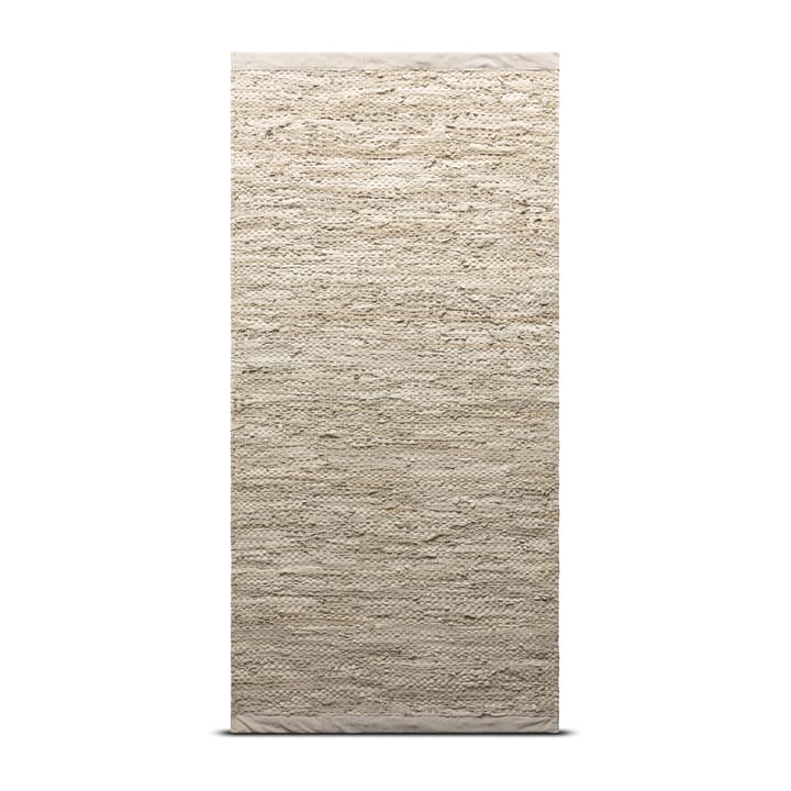 Leather måtte 75x300 cm - beige - Rug Solid