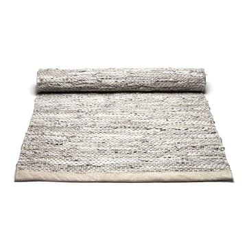 Leather måtte 75x300 cm - beige - Rug Solid