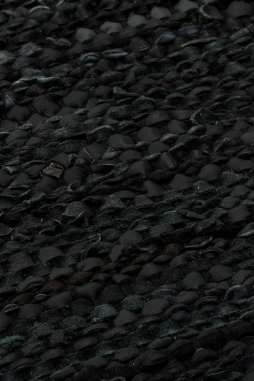 Leather måtte 75x300 cm - black (sort) - Rug Solid