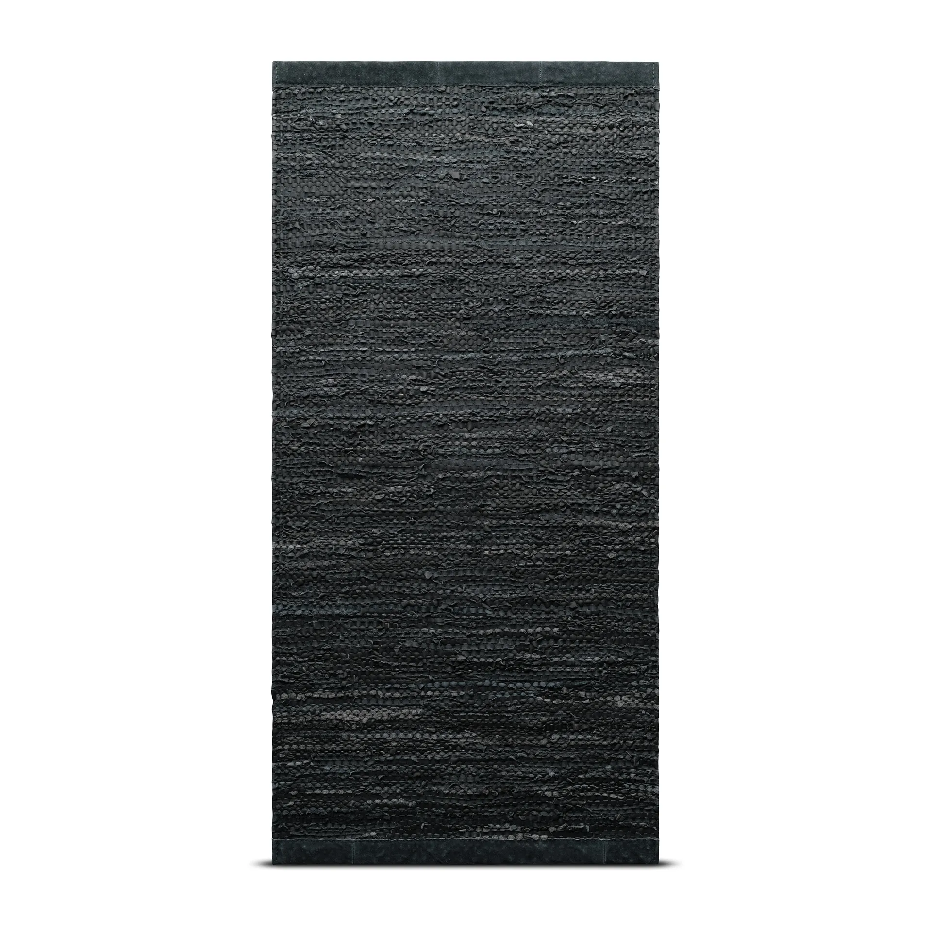 Leather måtte 75x300 cm, dark grey (mørkegrå) Rug Solid