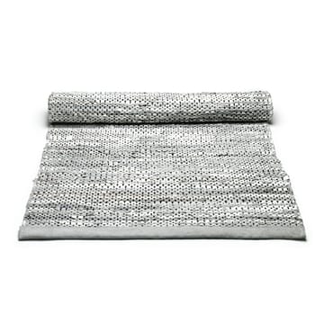 Leather måtte 75x300 cm - light grey (lysegrå) - Rug Solid