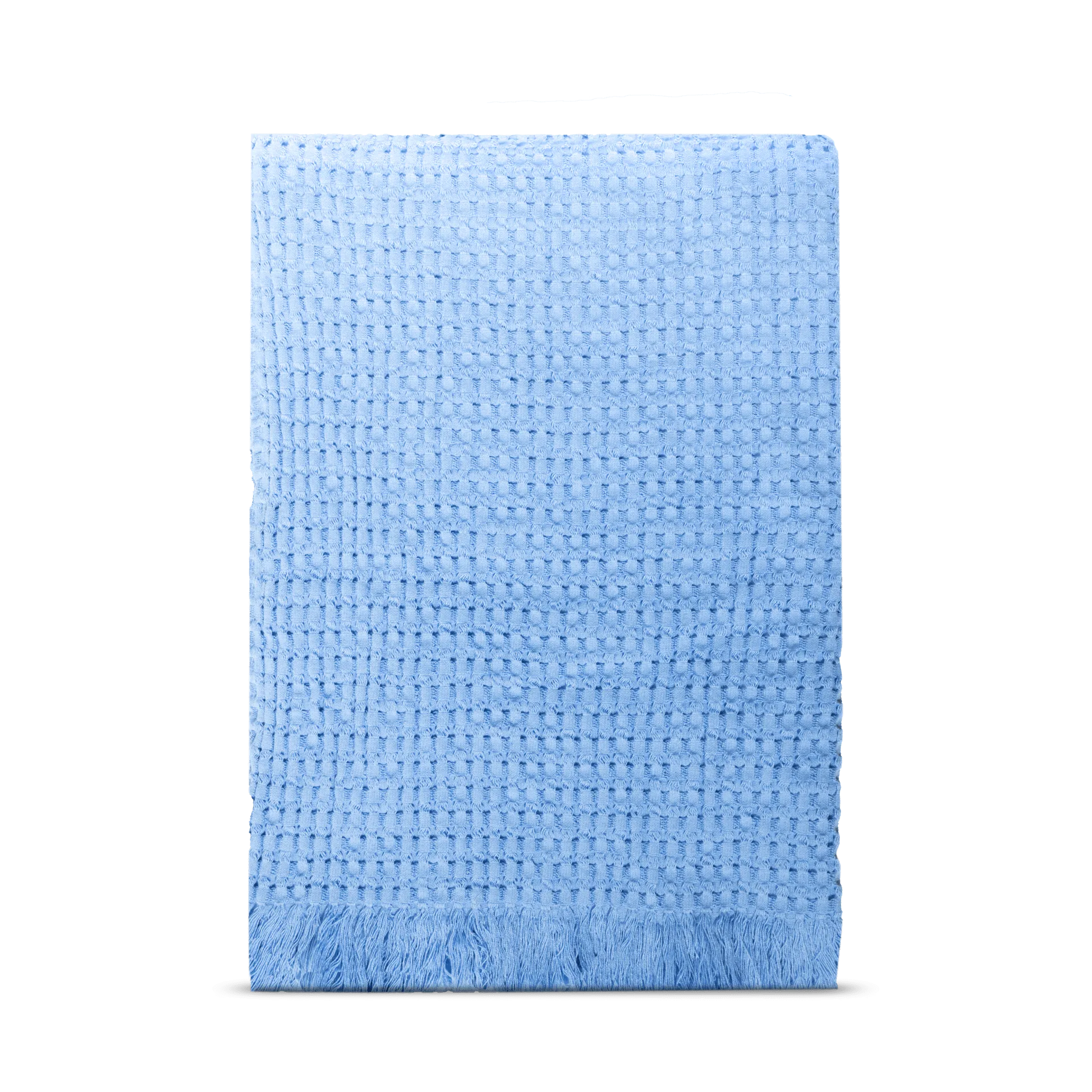 Stockholm bomuldsplaid 130x180 cm, Millenium blue Rug Solid