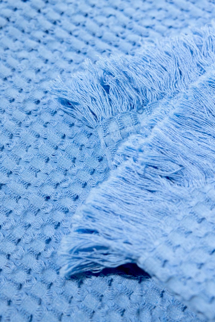 Stockholm bomuldsplaid 130x180 cm, Millenium blue Rug Solid