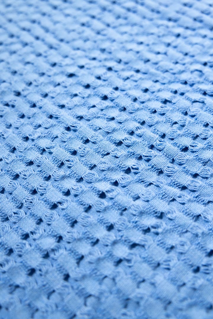 Stockholm bomuldsplaid 130x180 cm, Millenium blue Rug Solid
