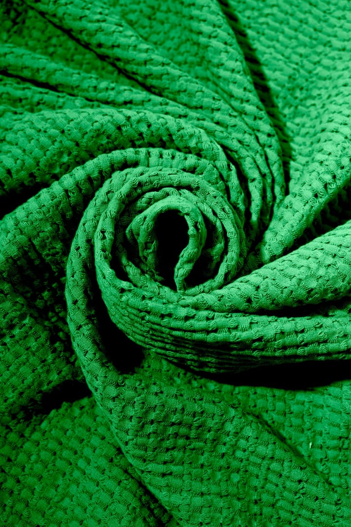 Stockholm bomuldsplaid 130x180 cm, Racing green Rug Solid