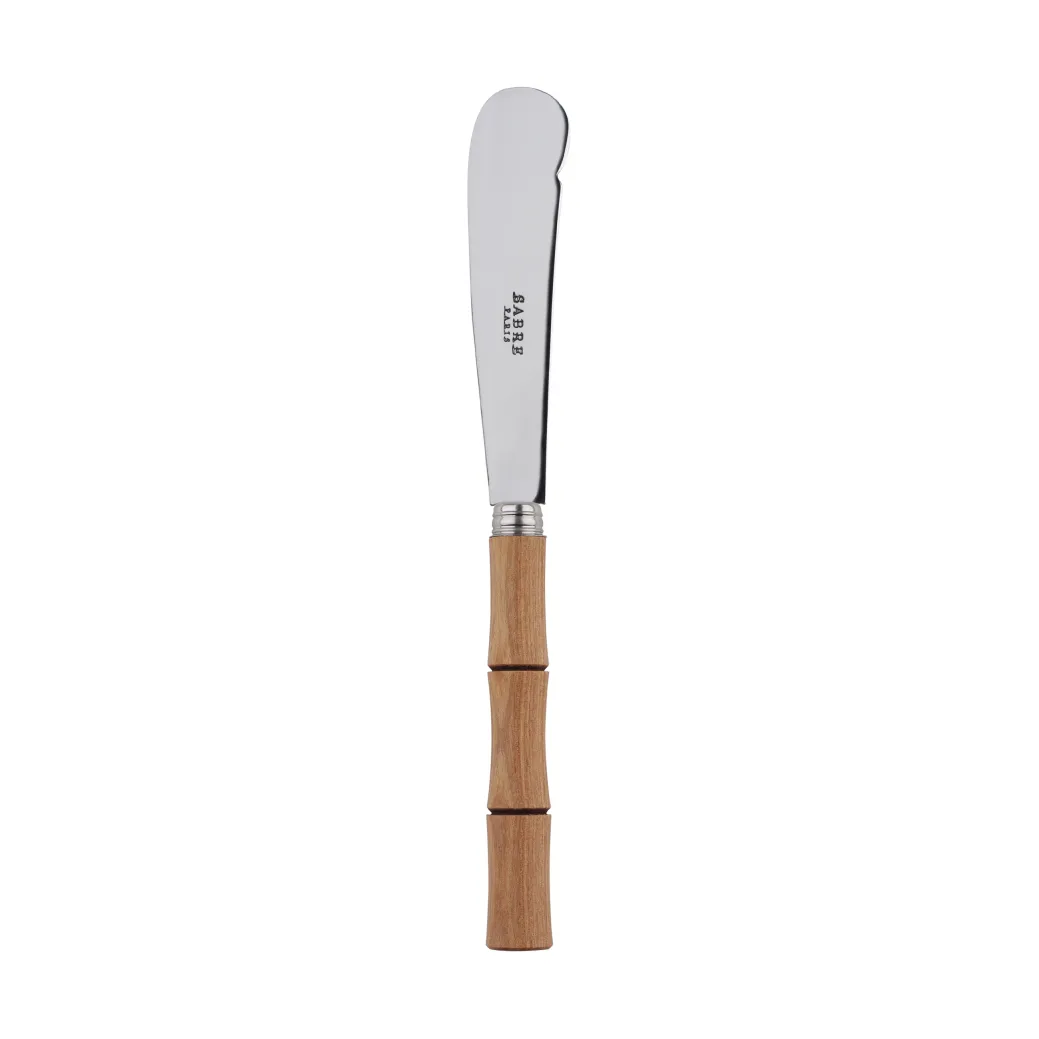 Bamboo shape smørkniv 16 cm, Light wood lamineret SABRE Paris