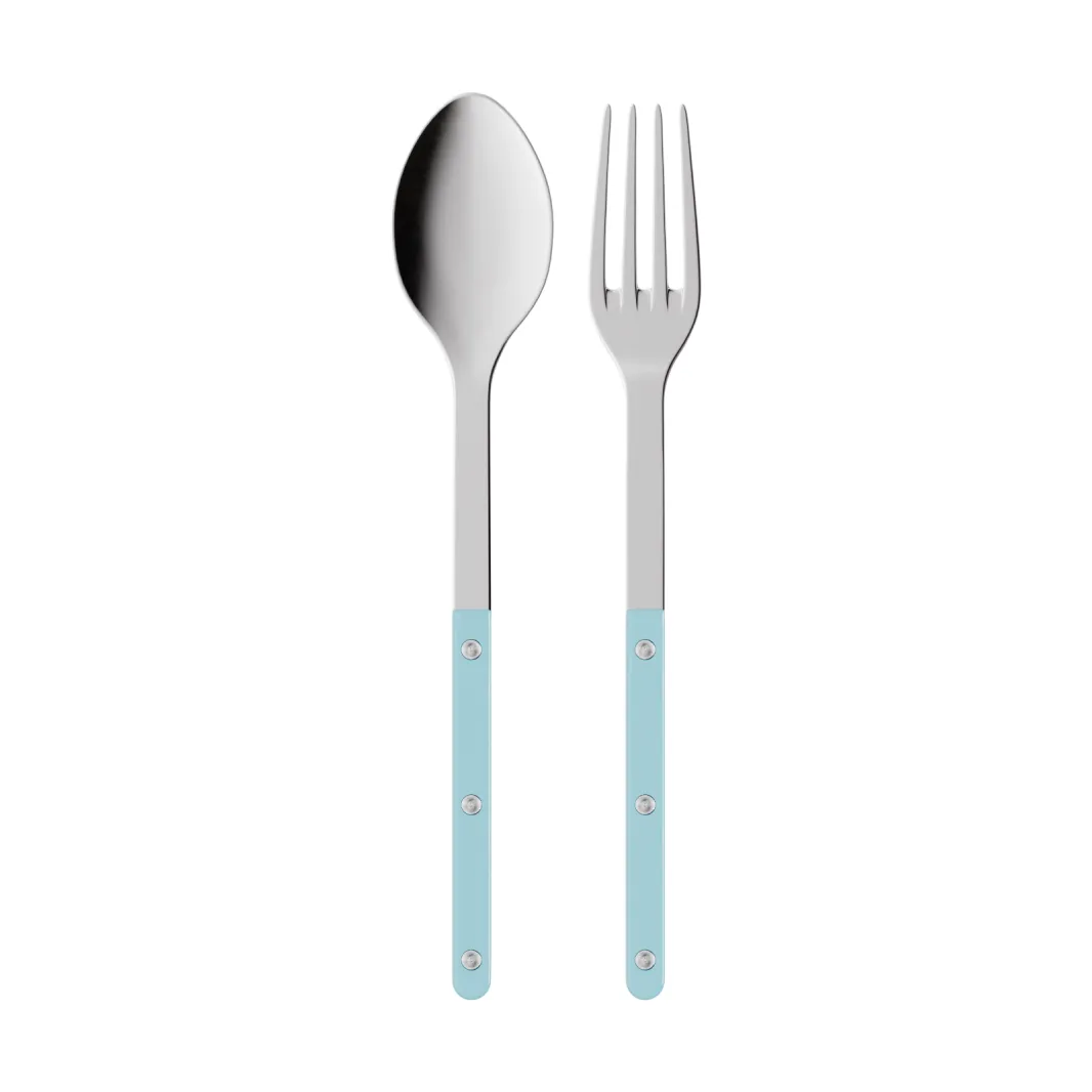Bistrot solid serveringsbestik 2 dele, Pastel blue SABRE Paris
