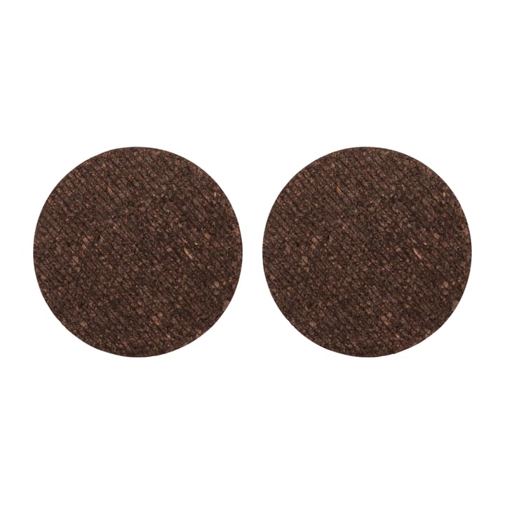 Dante coasters i kork 2-pak - Brun - Sagaform