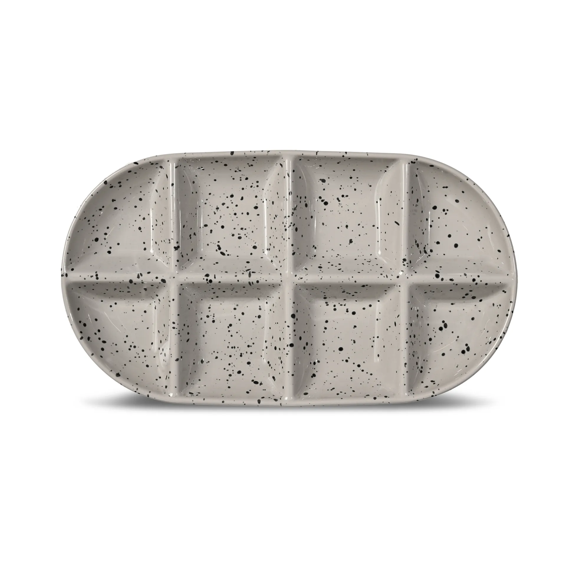 Ditte serveringsfad stor 20x36 cm, Grå-sort Sagaform