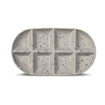 Ditte serveringsfad stor 20x36 cm - Grå-sort - Sagaform
