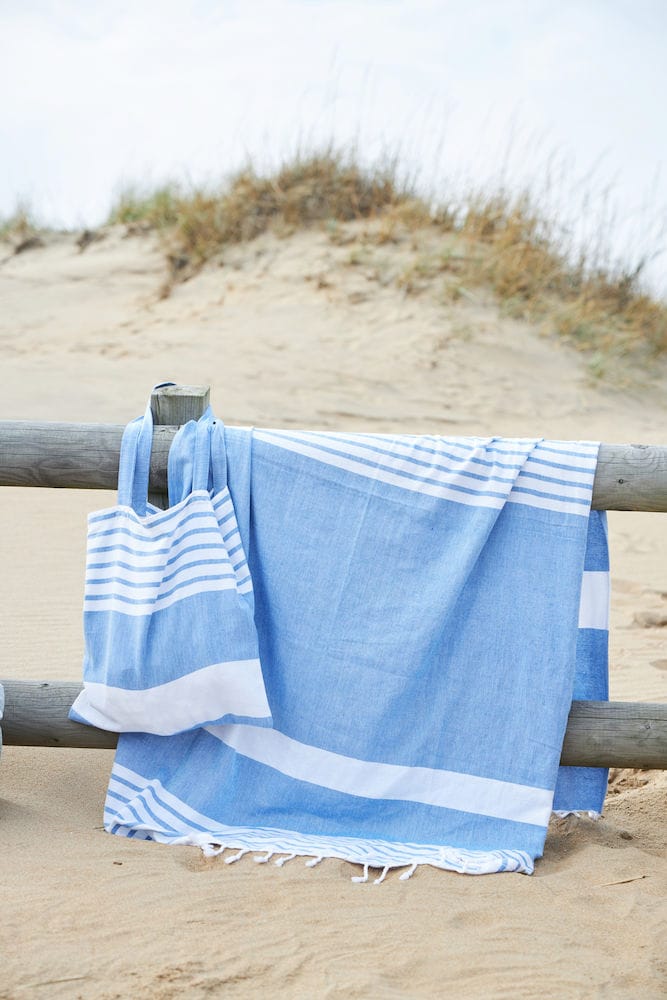 Ella Hamam badehåndklæde 145x250 cm - Blå - Sagaform