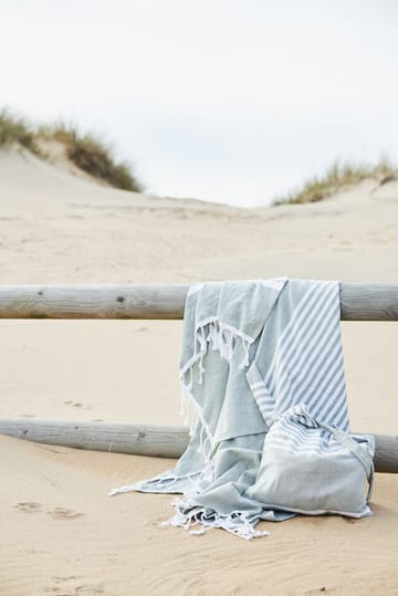 Ella Hamam badehåndklæde 145x250 cm - Grøn - Sagaform