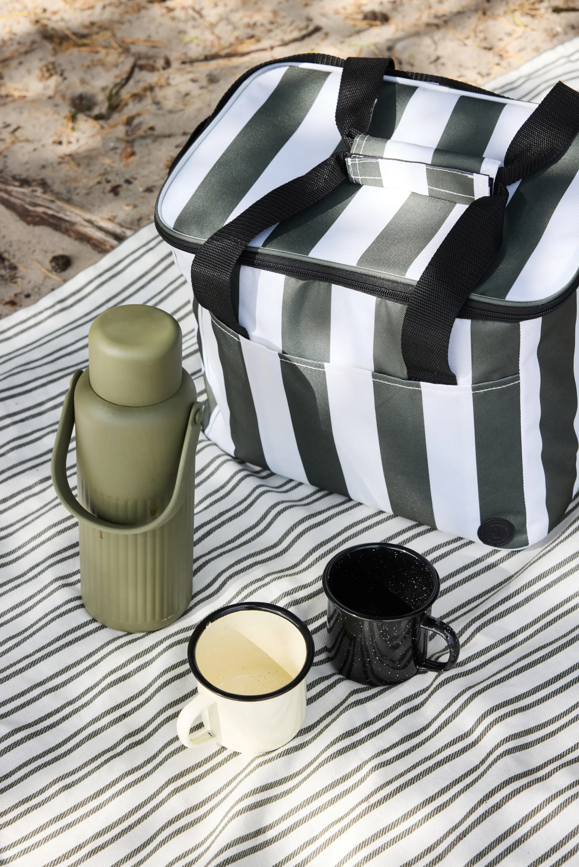 Ella hamam håndklæde, Grøn, 90x170 cm Sagaform