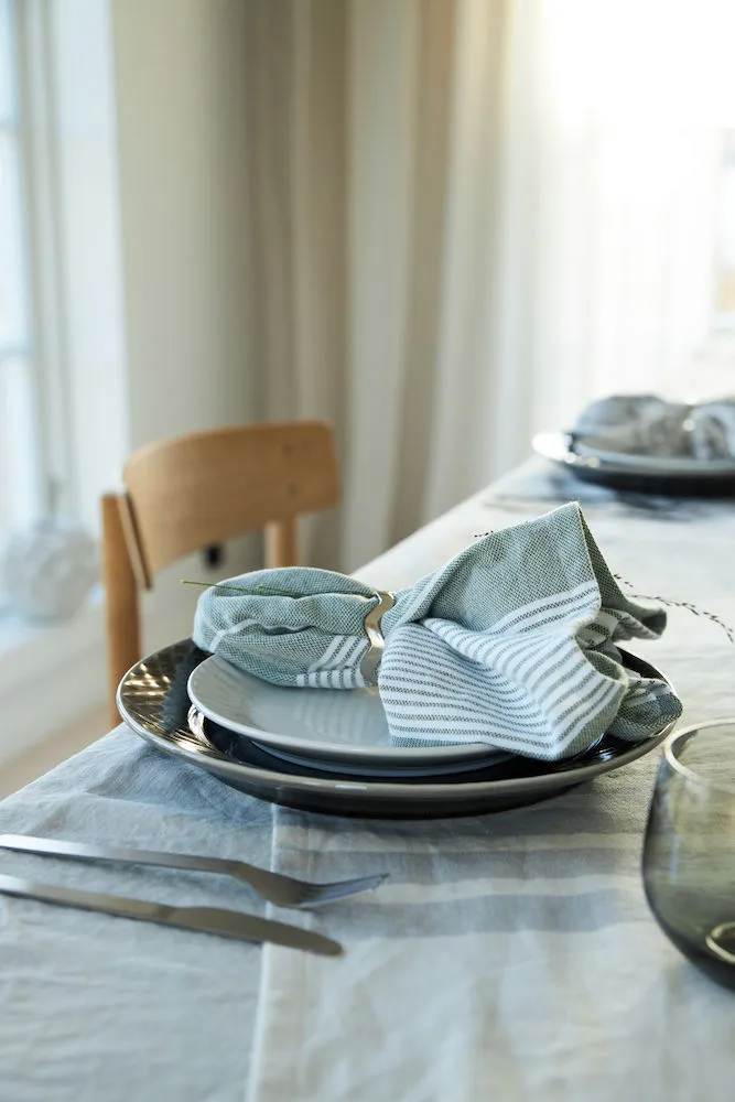 Ella Hamam stofserviet 4-pak, Grøn Sagaform