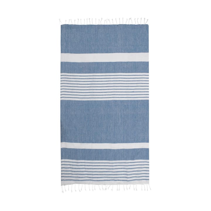 Ella hamam stribet håndklæde 90x170 cm - Blå - Sagaform