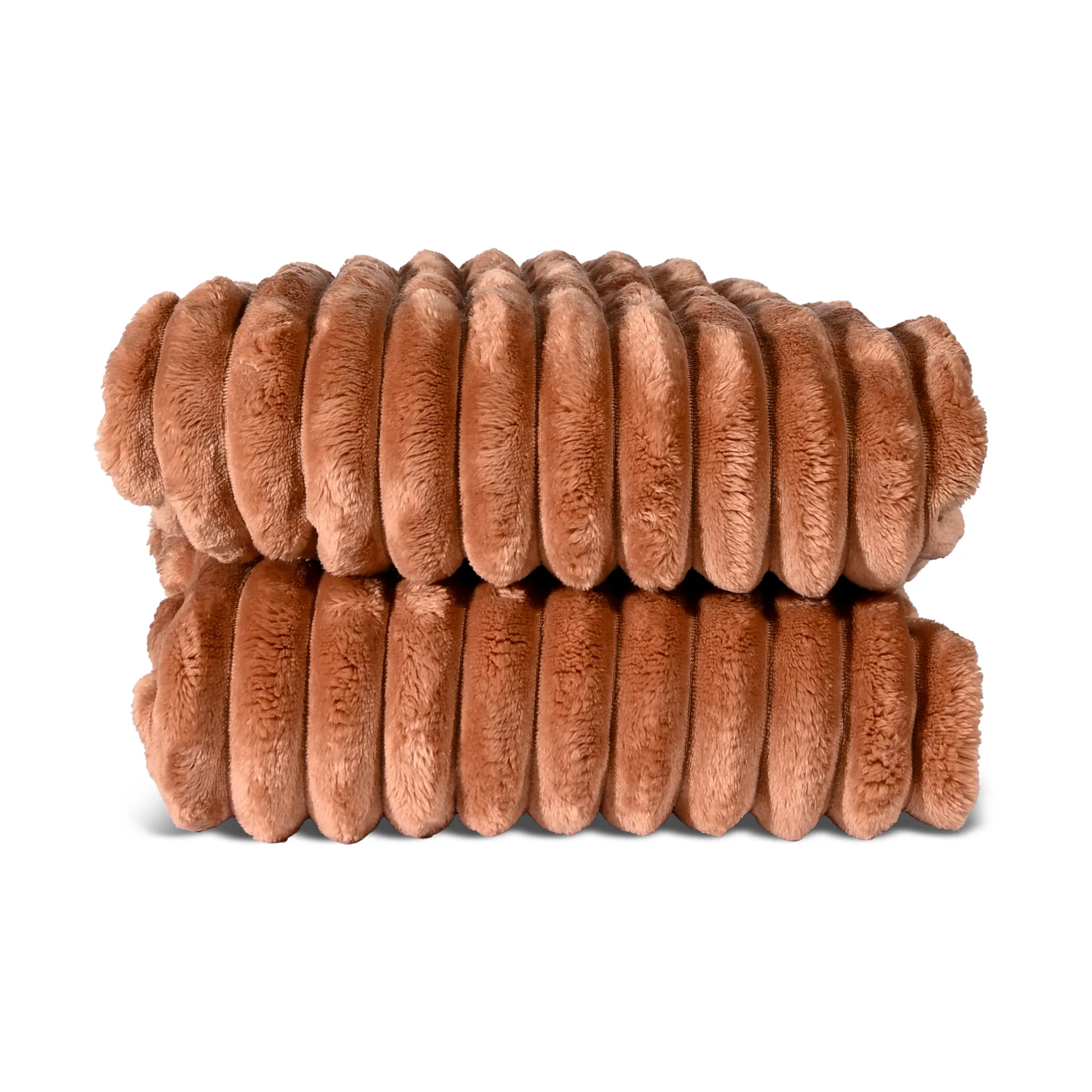 Esther fleeceplaid, Lys brun Sagaform