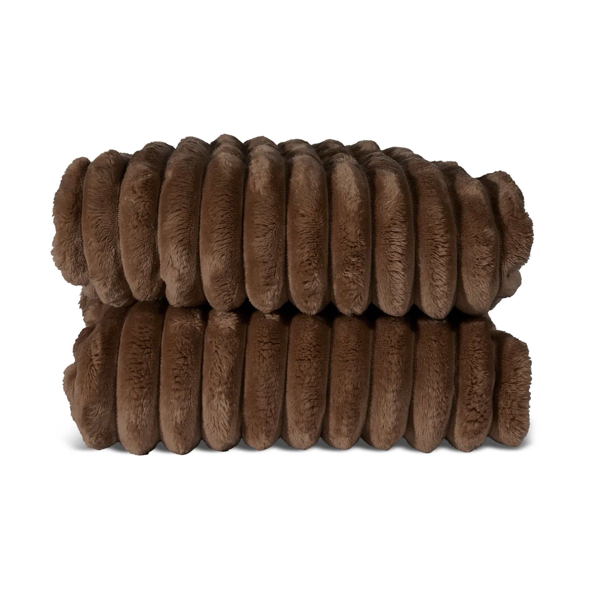 Esther fleeceplaid, Mørkebrun Sagaform