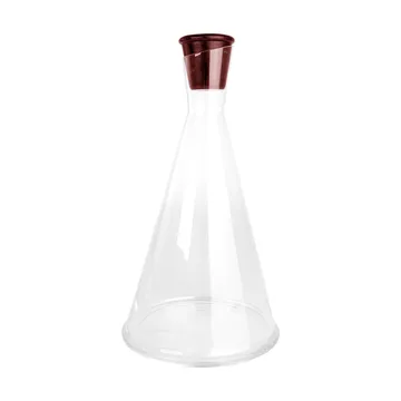 Gurken vinkaraffel - Klar-mørkerød, 1,6 L - Sagaform
