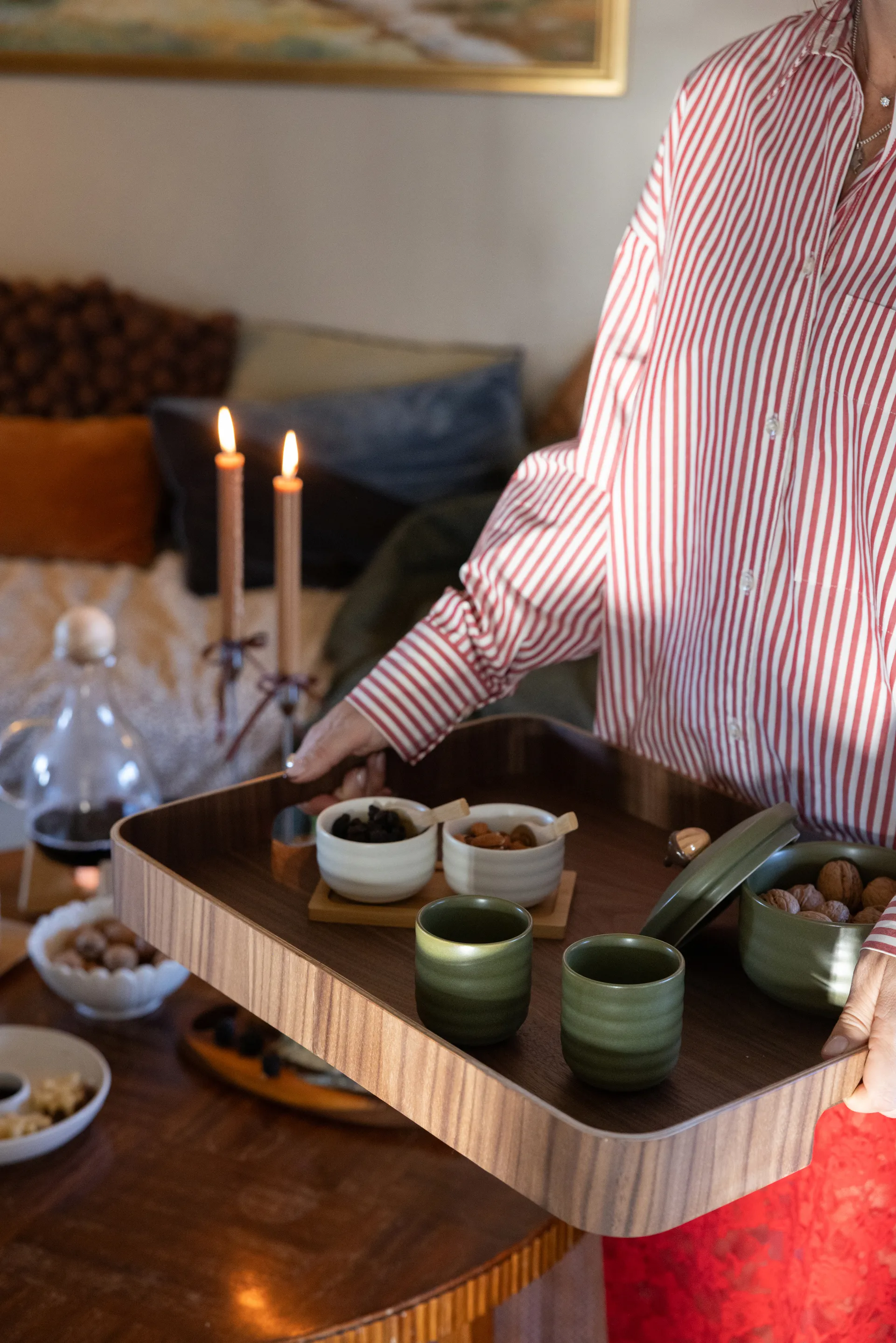 Hanna bakke stor 40x55 cm, Mørkebrun Sagaform