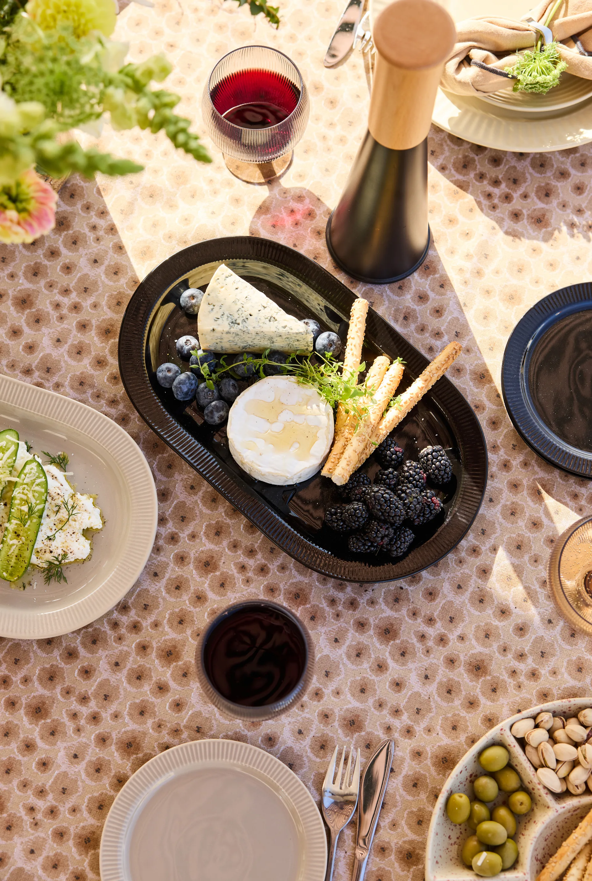 Inka serveringsfad, Sort, 20x34 cm Sagaform