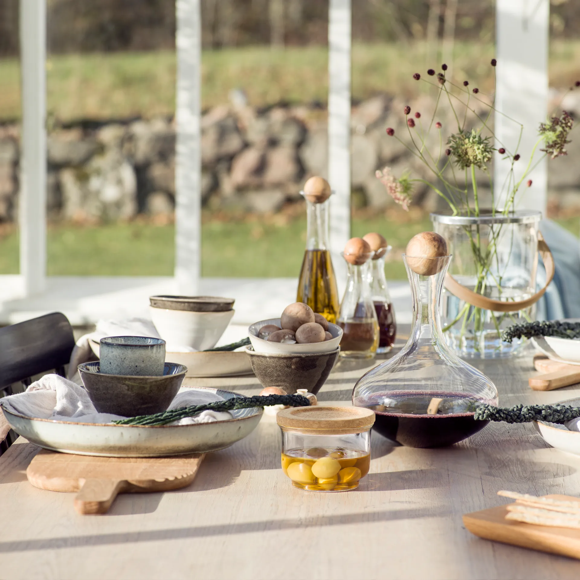 Nature glasdåse med låg, Lille Sagaform