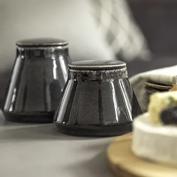 Nature opbevaringskrukke stor - Sort - Sagaform