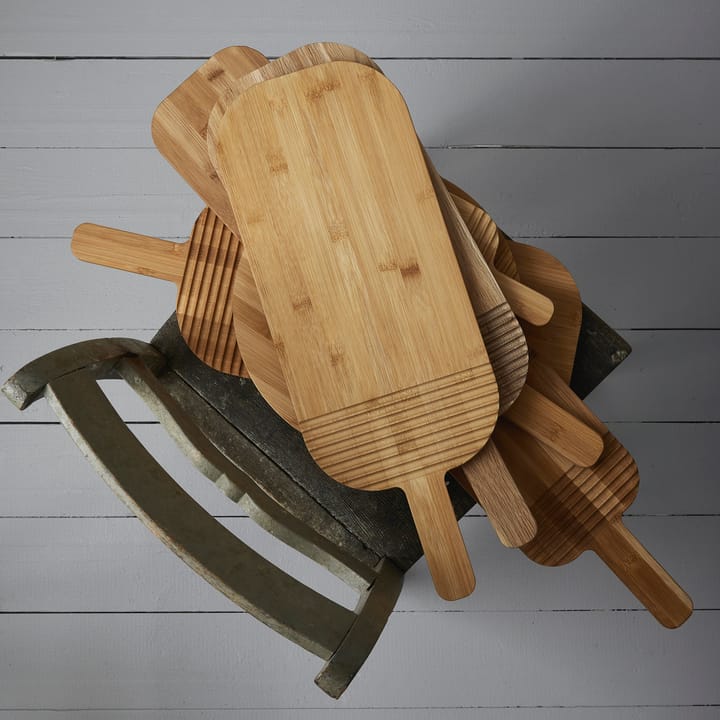 Nature skærebræt bambus med greb - 54 cm - Sagaform