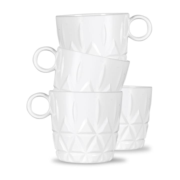 Picknick kaffekop 4-pak - Hvid - Sagaform