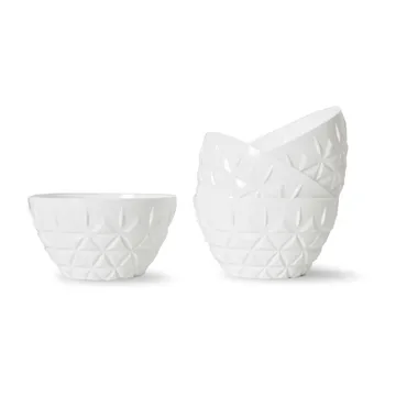 Picknick skål 4-pak - Hvid - Sagaform