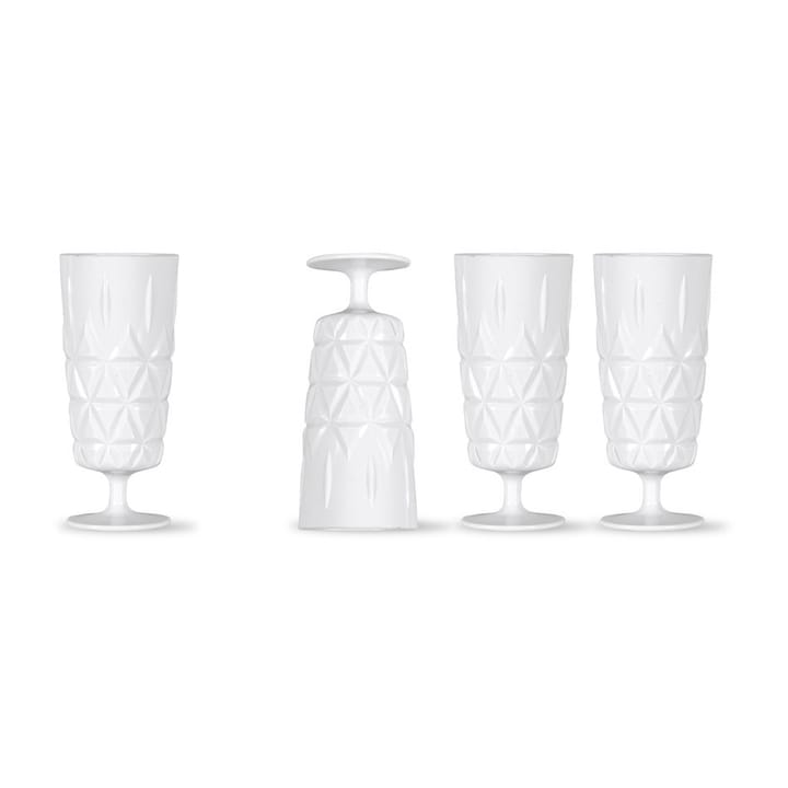 Picnic champagneglas, pakke med fire styk - Hvid - Sagaform