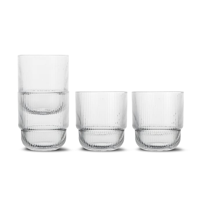 Sagaform blankt vandglas 4-pak - Klar - Sagaform